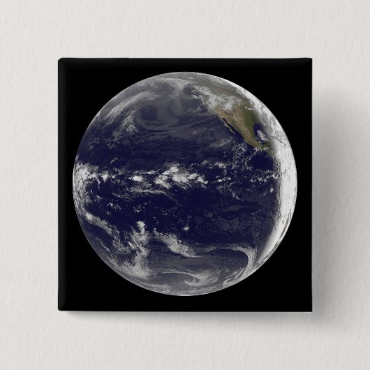 地球の衛星観測 缶バッジ (正面)