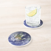 地球の西半球サンドストーンコースター コースター (側面)