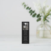 『地球の詩のしおりを持つ』 スキニー名刺 (スタンド正面)