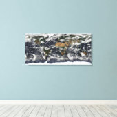 地球の詳細な衛星観測 キャンバスプリント (インサイチュ (ウッドフロア))