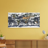 地球の詳細な衛星観測 キャンバスプリント (インサイチュ (リビング))