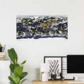 地球の詳細な衛星観測 ポスター (ホームオフィス)