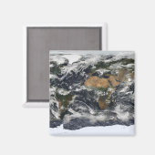 地球の詳細な衛星観測 マグネット (正面/裏面)