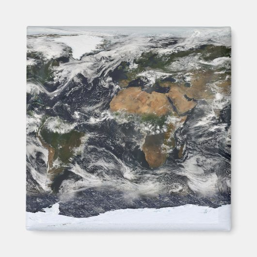 地球の詳細な衛星観測 マグネット (正面)