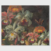 地球の調子のヴィンテージの花 ラッピングペーパー (フラット)