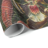 地球の調子のヴィンテージの花 ラッピングペーパー (ロールコーナー)