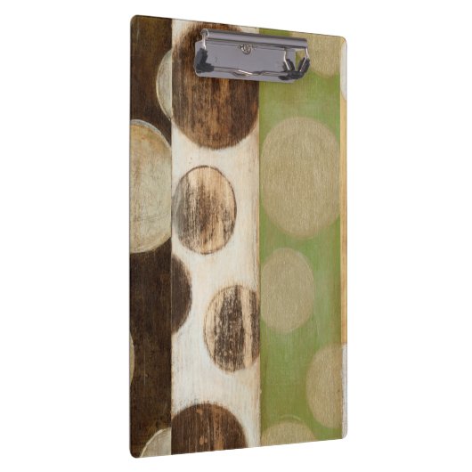 地球の調子の円との木製のパネルの絵画 クリップボード (右)