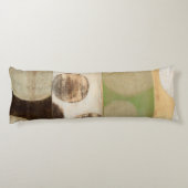 地球の調子の円との木製のパネルの絵画 ボディピロー (裏面)