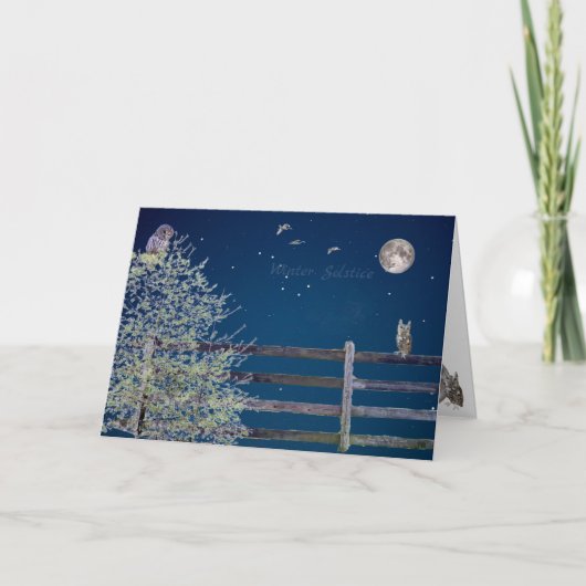 地球の豊かさ：冬至の季節のグリーティングカード シーズンカード (正面)