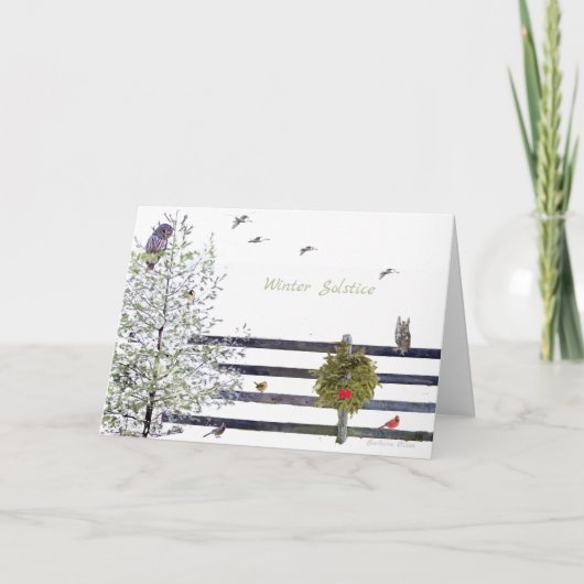 地球の豊かさ:冬至の祝賀カード シーズンカード (正面)