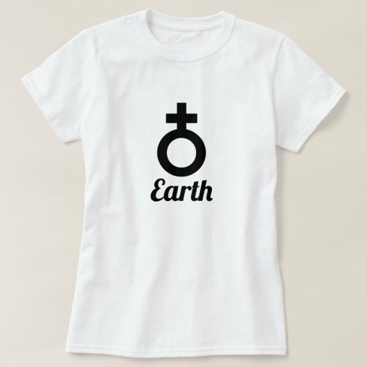 地球の象徴 Tシャツ (デザイン正面)