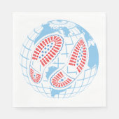 地球の足跡 スタンダードランチョンナプキン (正面)