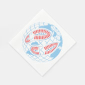 地球の足跡 スタンダードランチョンナプキン (角)