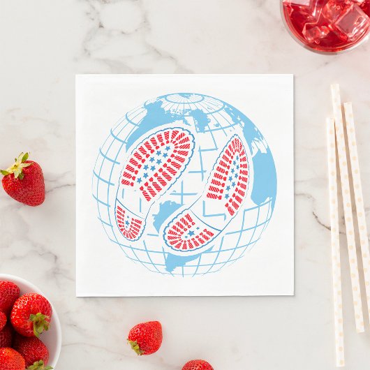 地球の足跡 スタンダードランチョンナプキン