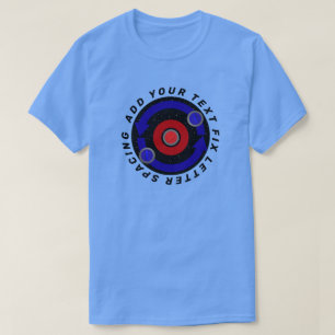 地球の軌転が道のように石を巻く Tシャツ