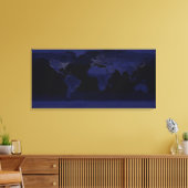 地球の都市光の世界観 キャンバスプリント (インサイチュ (リビング))