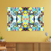 地球の量子セルフィー60x40 キャンバスプリント (インサイチュ (リビング))