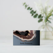 地球の鉱物は結晶を凝集させる 名刺 (スタンド正面)