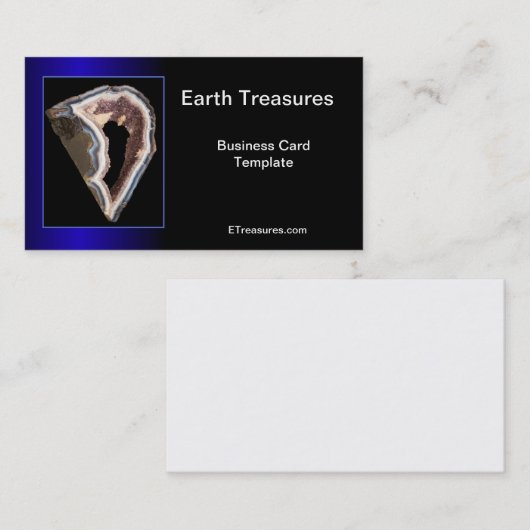 地球の鉱物は結晶を凝集させる 名刺 (正面/裏面)