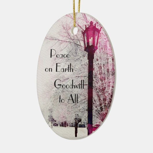 地球の陶磁器のオーナメントのガスランプの平和 セラミックオーナメント (左)