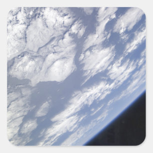 地球の青と白の部分 スクエアシール