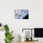 地球の青と白の部分 ポスター (ホームオフィス)