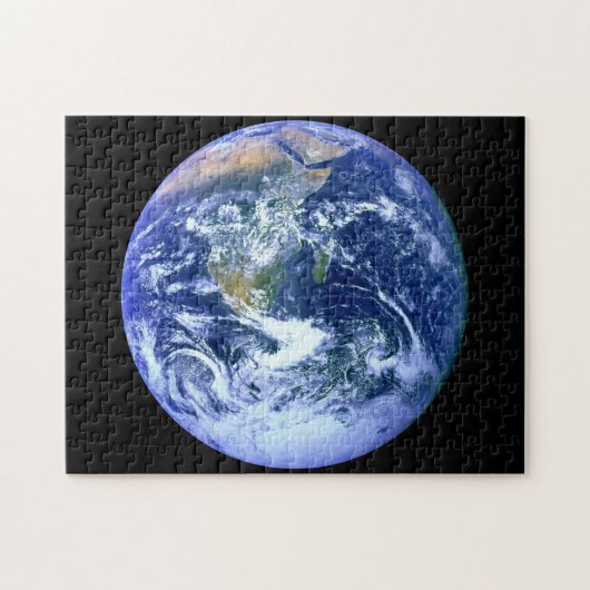 地球の青の大理石 ジグソーパズル (横)