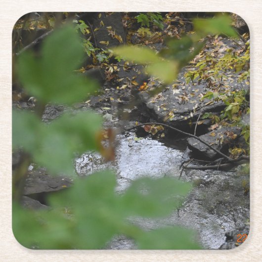 地球の魅惑 スクエアペーパーコースター (正面)