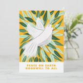 地球の鳩のクリスマスカードの平和 シーズンカード (スタンド正面)