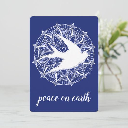 地球の鳩の曼荼羅の休日カードの平和 シーズンカード (スタンド正面)