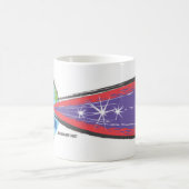 "地球の…そして宇宙中の平和"のマグ コーヒーマグカップ (中央)