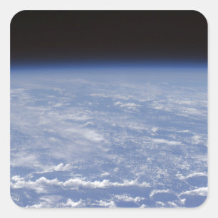 地球のatmospheの斜めの地平線の概観 スクエアシール
