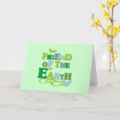 地球のTシャツおよびギフトの友人 カード (黄色い花)
