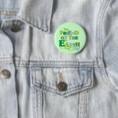 地球のTシャツおよびギフトの友人 缶バッジ (インサイチュ)