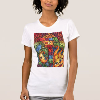 地球のTシャツの平和 Tシャツ