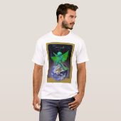 地球のTシャツの緑の天使の平和 Tシャツ (正面フル)