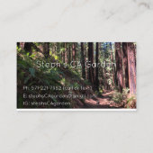 地球はっきりしたを生命に導くデザイン 名刺 (裏面)