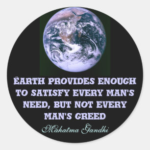 地球はステッカーを提供する ラウンドシール