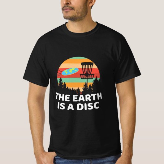 地球はディスクゴルフだ Tシャツ (正面)