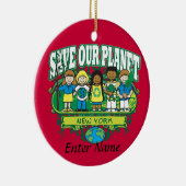 地球はニューヨークをからかいます セラミックオーナメント (右)