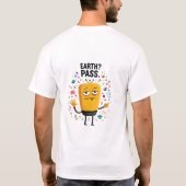 地球はパス 面白いエイリアン キャラクター ギフト Tシャツ (裏面)