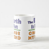 地球はフラットコーヒーマグ コーヒーマグカップ (中央)