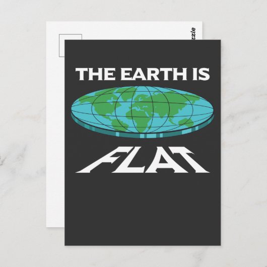 地球はフラット陰謀惑星科学理論家である ポストカード (正面/裏面)