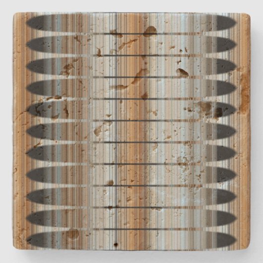 地球はペルーの配列の石のコースターにある調子を与えます ストーンコースター (正面)