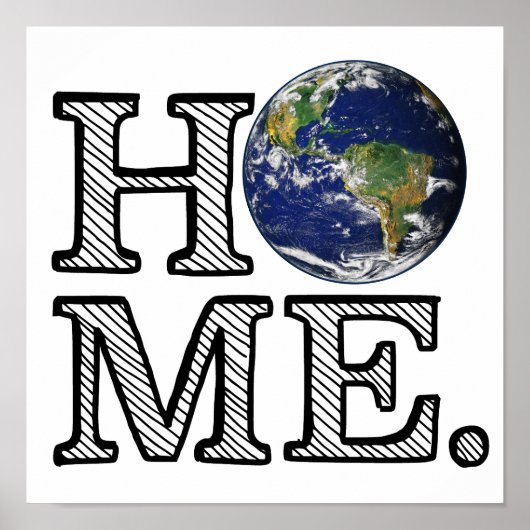 地球はホームナチュラリストハウスウォーマー ポスター (正面)