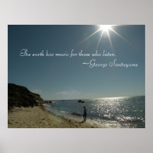 地球はポスターの人々のための音楽を持聞っている