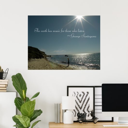 地球はポスターの人々のための音楽を持聞っている ポスター (ホームオフィス)