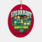 地球はユタをからかいます セラミックオーナメント (右)