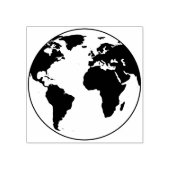 地球は世界的な印象を持つヨーロッパ ラバースタンプ (インプリント)