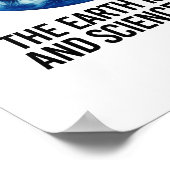 地球は丸く、科学実在は- Pro-Sci ポスター (角)